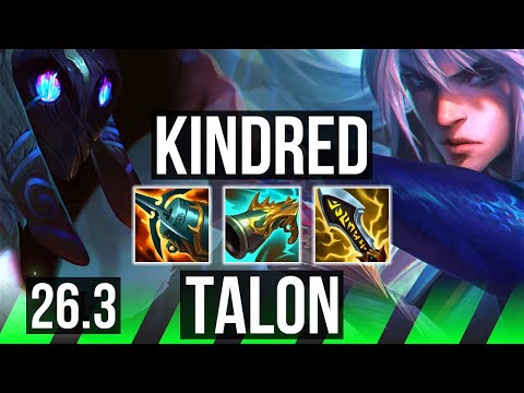 KINDRED vs TALON (JGL) | Perfect KDA: 20/0/9 | KR Diamond | 26.3