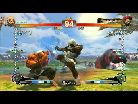 SSF4 AE 2012: Bullcat (Gouken) vs Fujino (Akuma) - Xbox Live Ranked Match