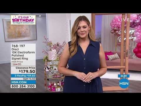 Dieci 10K Electroform Polished Signet Ring