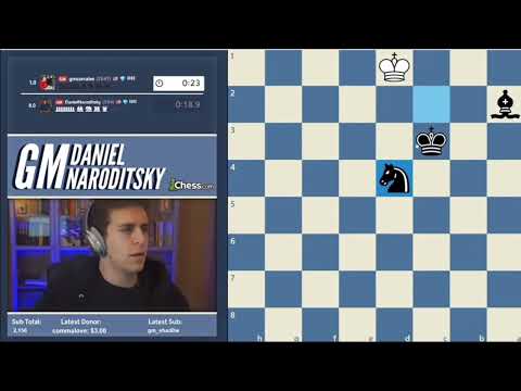 Daniel naroditsky checkmates a GM with Bishop and knight in 10 seconds #chess