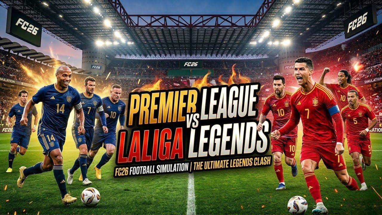 Premier League Legends vs LaLiga Legends | FC26 Legends Clash 4K