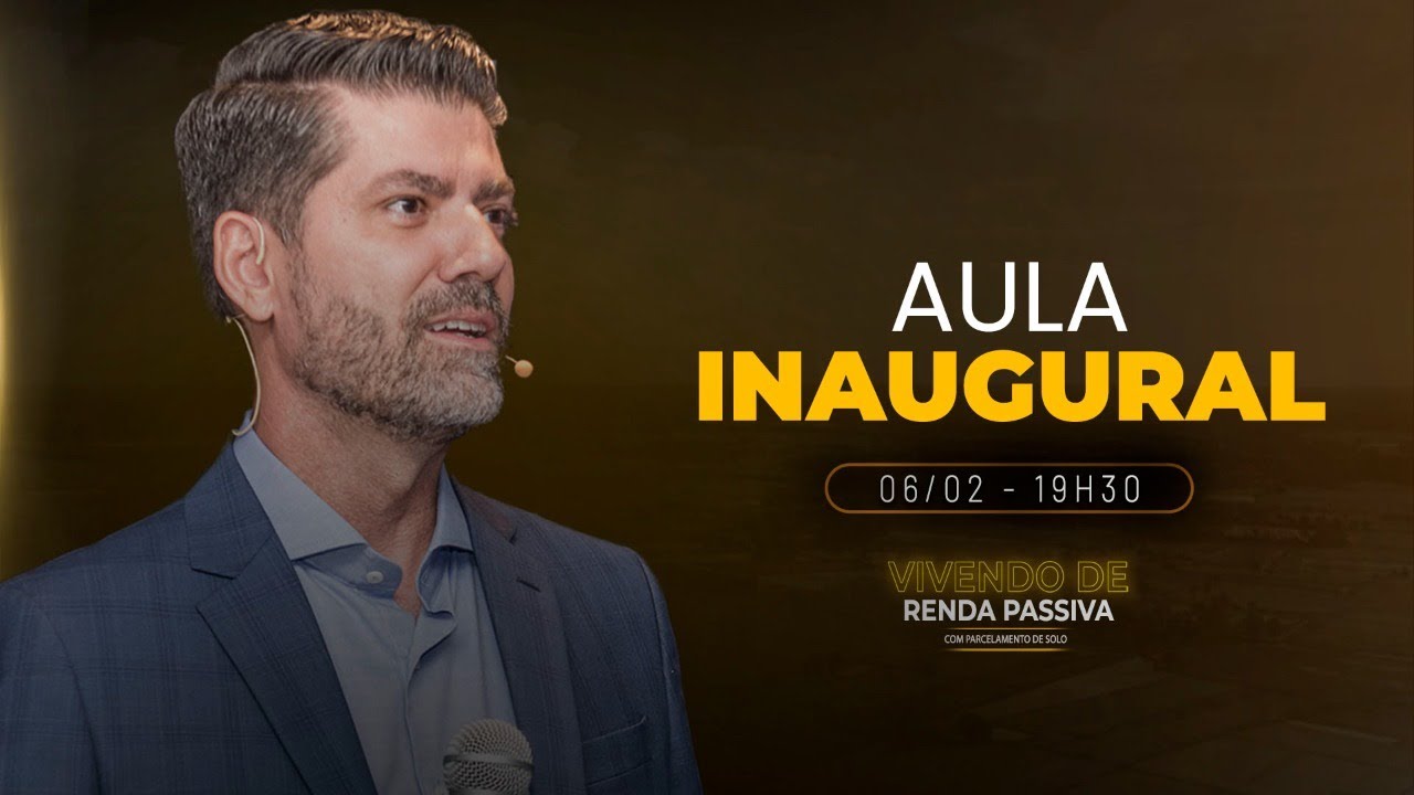 AULA INAUGURAL TURMA 15 | CURSO VIVENDO DE RENDA PASSIVA COM PARCELAMENTO DE SOLO | PEDRO GERMANO
