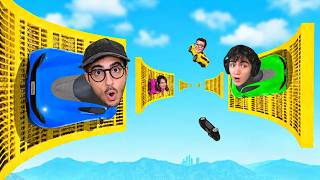 Porto i MIEI AMICI nella GARA PARKOUR IMPOSSIBILE di GTA 5!