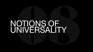 Notions of Universality