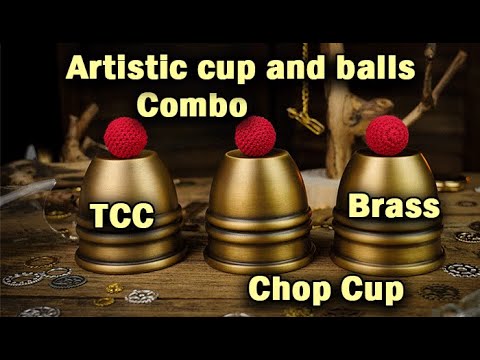 Voir la vidéo Artistic Cups and Balls Combo Brass - Chop Cups TCC