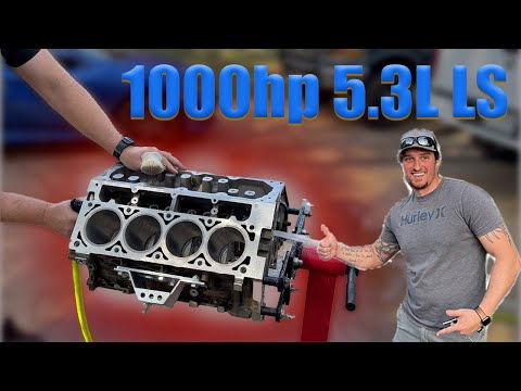 Building a bad to the bone 5.3L 1000hp LS! [Part 1 Checking Mains, Assembling Rods and Pistons]