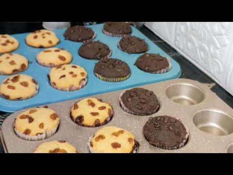مافن الزبيب والشوكولاته باسهل طريقة