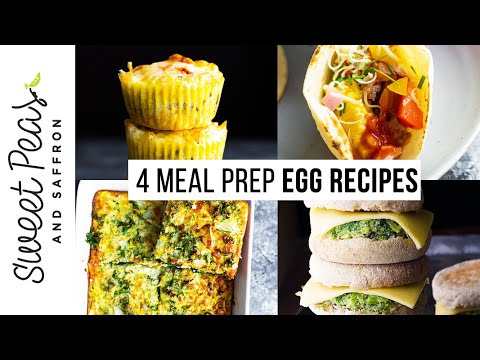 4 meal prep egg recipes | FRIDGE + FREEZER