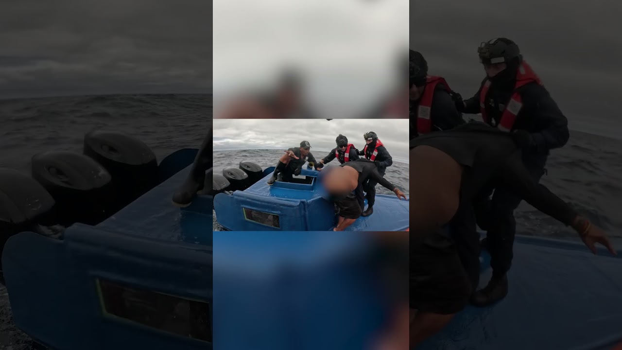 BUSTED: Watch Coast Guardsmen chase down a suspected drug smuggling vessel