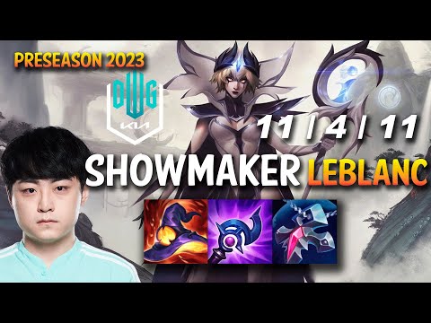 DK Showmaker LEBLANC vs AKALI Mid - KR Ranked