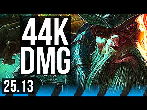 GANGPLANK vs AHRI (MID) | 10/2/16, Legendary, 600+ games, 44k DMG | KR Diamond | 25.13