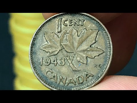 1943 Canada 1 Cent Coin • Values, Information, Mintage, History, and More