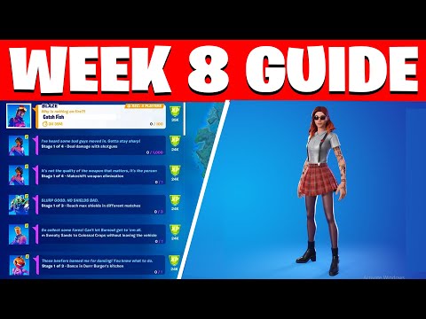 All Week 8 Epic Quests / Challenges Fortnite Chapter 2 Season 7 (NEW)