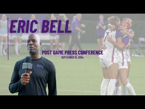 TCU Soccer Coach Eric Bell postgame (9.12.24)