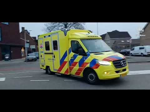 A1 Verschillende Ambulance (Combi video & (Spoedretour) locaties in Sliedrecht Dordrecht Papendrecht