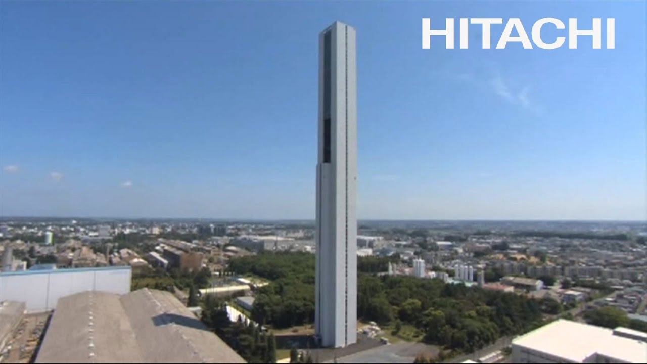 New Elevator Research Tower - G1TOWER - Hitachi