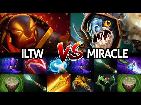 MIRACLE Slark Vs ILTW Ember Spirit - The War of Immortal Rank Party 7.22 Dota 2