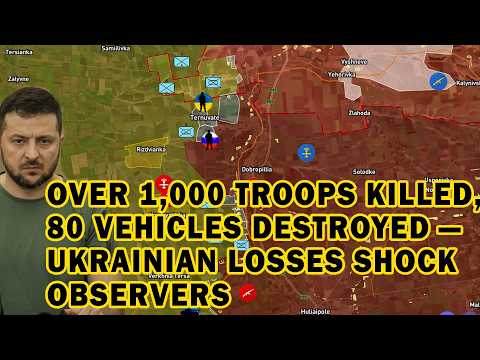 Over 1,000 Troops Killed, 80 Vehicles Destroyed — Ukrainian Losses Shock Observers Over 1,000 Troops Killed, 80 Vehicles Destroyed — Ukrainian Losses Shock Observers