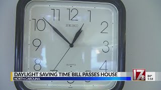 Daylight saving time bill passes NC House