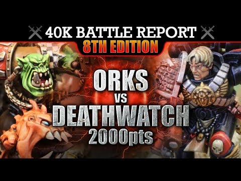 Orks vs Deathwatch Space Marines Warhammer 40K Battle Report 2000pts S7:E1 FIRST STRIKE!