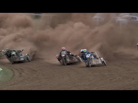 6 OF THE VERY BEST 1000cc RH SIDECARS GRASSTRACK RACES 2