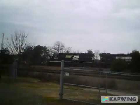 7 Years Ago: NS P60 East Oyama, NC 2/20/16 RARE HIGH-HOOD GP38-2 5116 COOL!!!