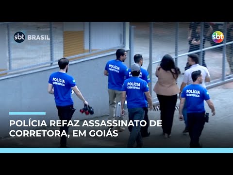 Síndico participa de reconstituição da morte de corretora, em Goiás | #SBTBrasil