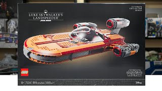 LEGO Star Wars 75341 UCS LUKE SKYWALKER'S LANDSPEEDER Review! (2022) by MandRproductions