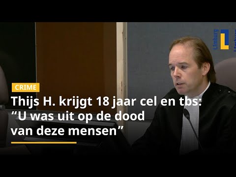 Drievoudig moordenaar Thijs H. krijgt 18 jaar cel en tbs