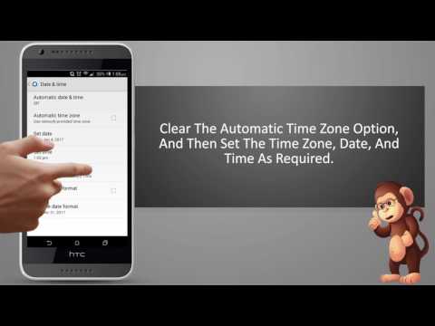 How to use Setting  date and time manually on smart phones user guide support