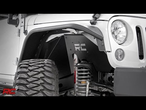 2007-2017 Jeep Wrangler Front Inner Fender Liners by Rough Country