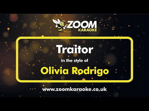 Olivia Rodrigo - Traitor - Karaoke Version from Zoom Karaoke