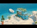 Seaside Morning Café Relaxing Lofi Beats For Study Work Lofi Jazz Hip Hop Lofi Summer