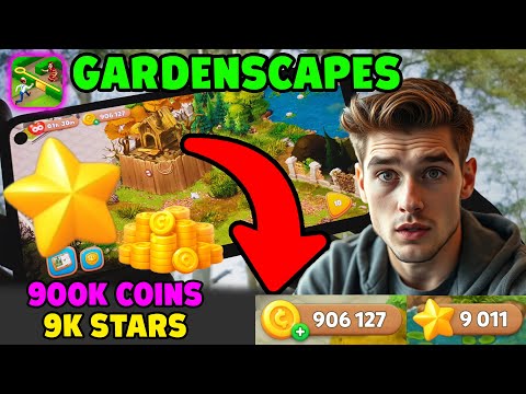 Gardenscapes Hack ✅ How to Get 900K Free Coins & 9K Free Stars in Gardenscapes (iOS & Android) 2025