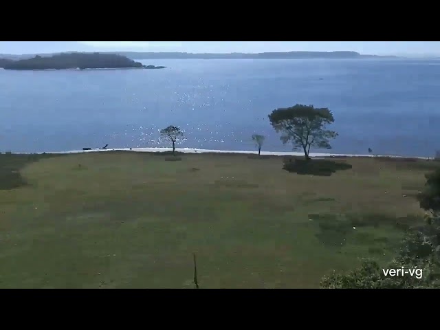 Imagem de drone da ilha do fundão 