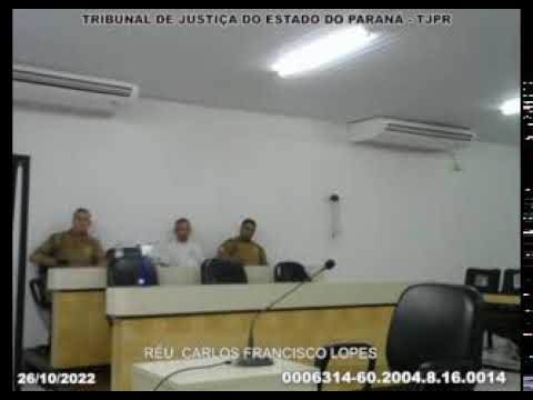 TRIBUNAL DO JÚRI DE LONDRINA/PR - 26/10/2022 - AUTOS Nº. 0006314-60.2004.8.16.0014