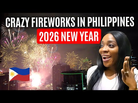 SHOCKED! Foreigners Witness INSANE New Year Fireworks in PHILIPPINES 🇵🇭