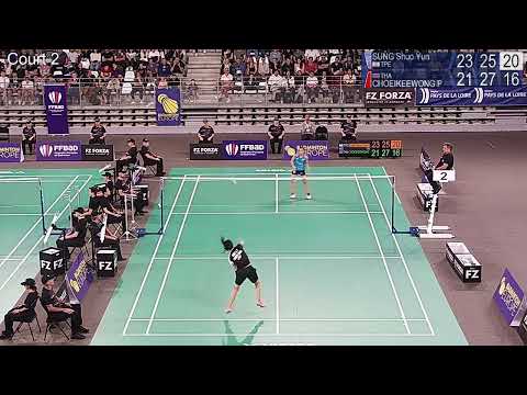 Match point - Sung Shuo Yun vs Pornpicha Choeikeewong - WS, SF - Nantes Int. Challenge 2022