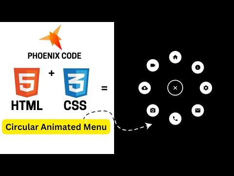 How to create a Cool Circular Menu in HTML CSS