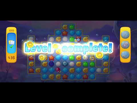 Fishdom Win Strikes Level 1252 - 1260, Unlock the Rocket Power Up, Get Rank 5 in Gold League