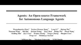 Agents: An Open-source Framework for Autonomous Language Agents