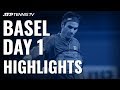 Federer Cruises Past Gojowczyk; Laaksonen Surprises Paire | Basel 2019 Highlights Day 1