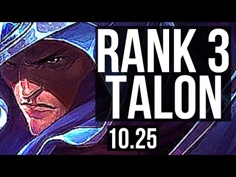 TALON vs SETT (MID) | Rank 3 Talon, 7 solo kills, 900+ games, 1.2M mastery | KR Challenger | v10.25