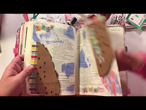 Bible Art Journaling December Flip Through