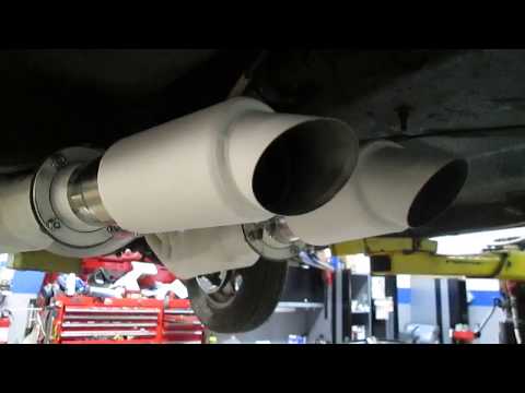 Beyea header muffler install 440 Plymouth