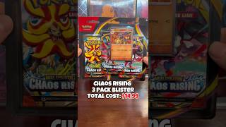 Pokémon Chaos Rising 3-Pack Blister Rip 🔥