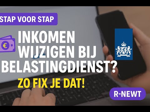 R-Newt | Inkomen wijzigen bij de Belastingdienst | Stap voor stap uitgelegd door jongerenwerker Bart