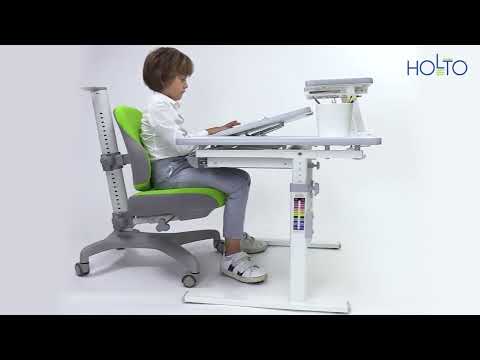Детский стол-трансформер Holto-99 серый в Петропавловске-Камчатском - видео 1