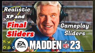 End of Year Realistic XP and Gameplay Sliders | Madden 23 Franchise Mode | All-Madden and All-Pro |