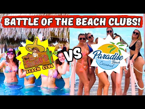 Mr Sancho's vs Paradise Beach | Which is the BEST Beach Club in Cozumel for 2025?
